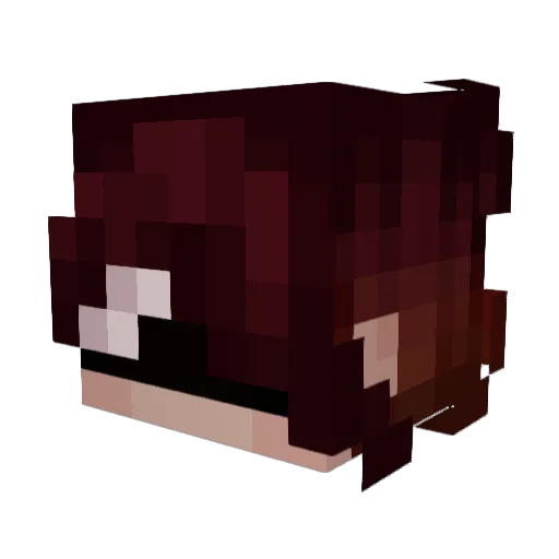 xiialya_verlice Minecraft avatar head, 3D render