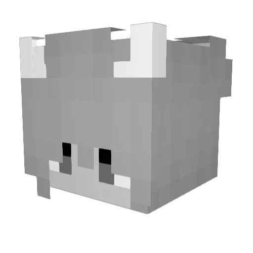 xiishda Minecraft avatar head, 3D render