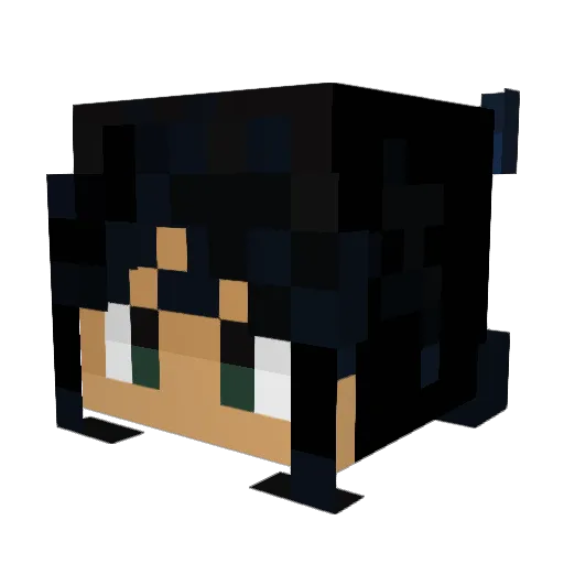 xilaug Minecraft avatar head, 3D render