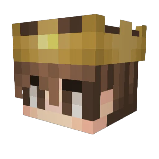 xilof5 Minecraft avatar head, 3D render