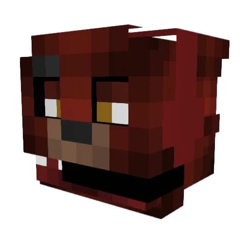 xilonow Minecraft avatar head, 3D render