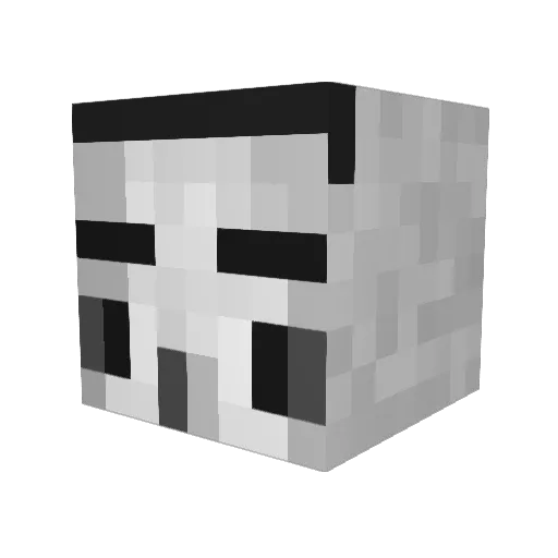 ximemttzz Minecraft avatar head, 3D render