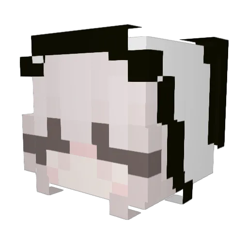 ximenadc Minecraft avatar head, 3D render