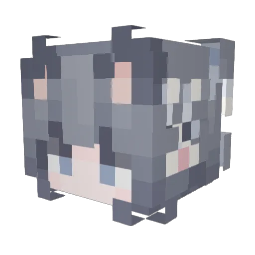 ximeng666 Minecraft avatar head, 3D render