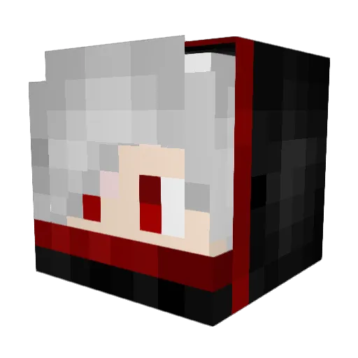 xinSilence Minecraft avatar head, 3D render