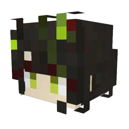 xin_123 Minecraft avatar head, 3D render