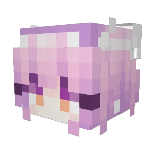 xin_SK Minecraft avatar head, 3D render