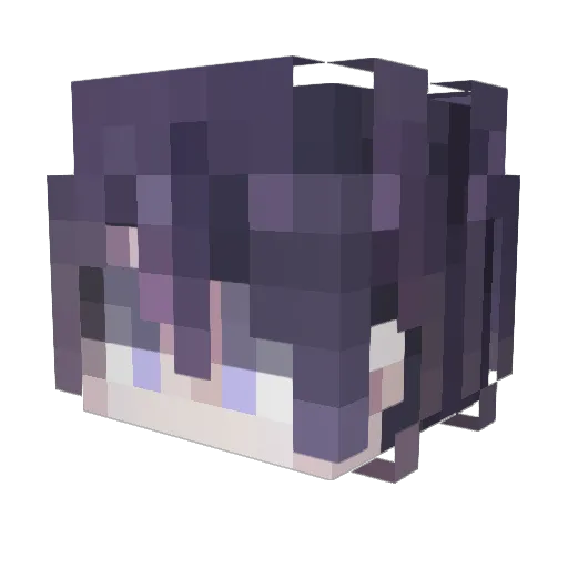 xin_longlong Minecraft avatar head, 3D render