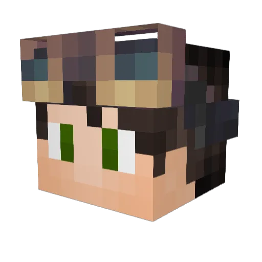 xin_yung Minecraft avatar head, 3D render