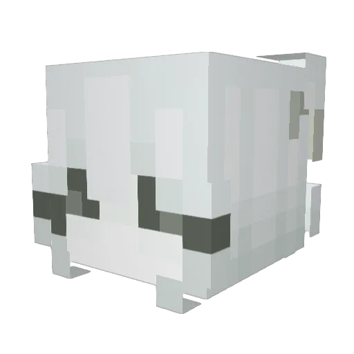 xinanzhou Minecraft avatar head, 3D render