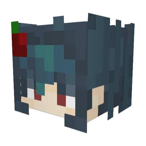 xinchen369 Minecraft avatar head, 3D render