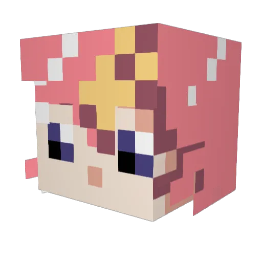 xinfinityx3 Minecraft avatar head, 3D render