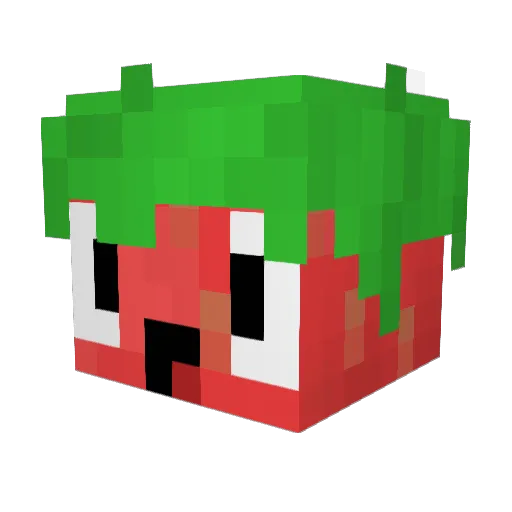 xing_xie Minecraft avatar head, 3D render