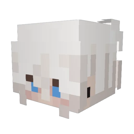 xingchensy Minecraft avatar head, 3D render