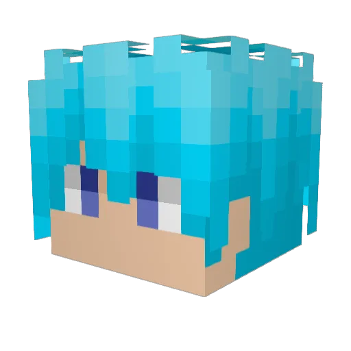 xingchentan Minecraft avatar head, 3D render