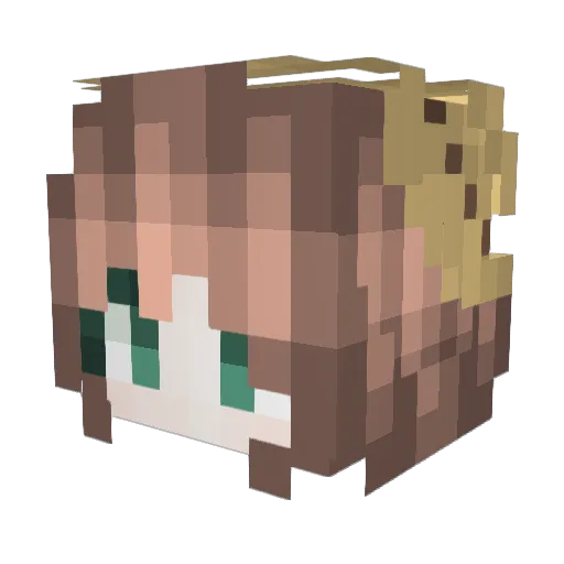 xingluocixi Minecraft avatar head, 3D render