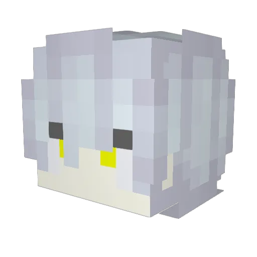 xingmumu Minecraft avatar head, 3D render