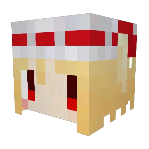 xingoko Minecraft avatar head, 3D render