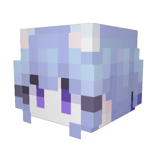 xingque Minecraft avatar head, 3D render