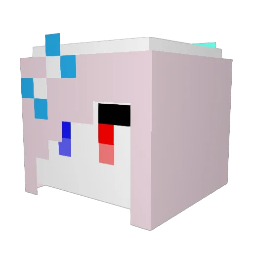 xingstar Minecraft avatar head, 3D render