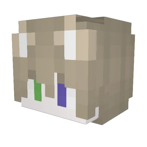 xingtang Minecraft avatar head, 3D render