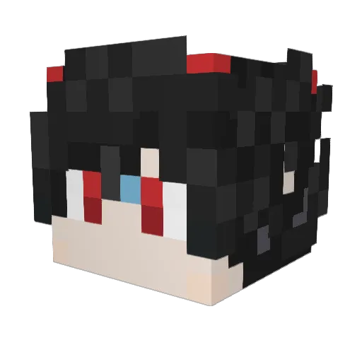 xingwen37 Minecraft avatar head, 3D render