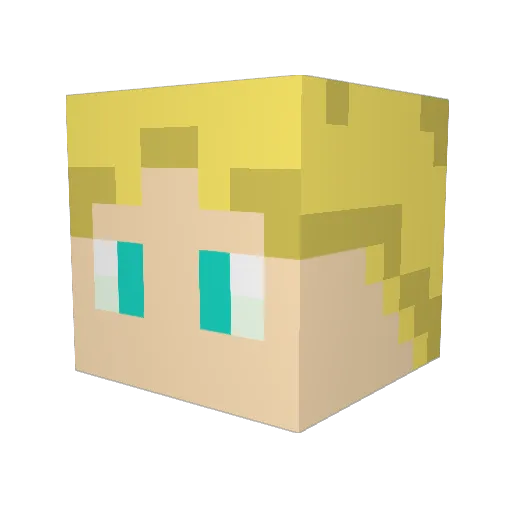 xingxingdawang Minecraft avatar head, 3D render