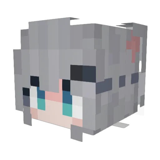 xingxiu_T7 Minecraft avatar head, 3D render