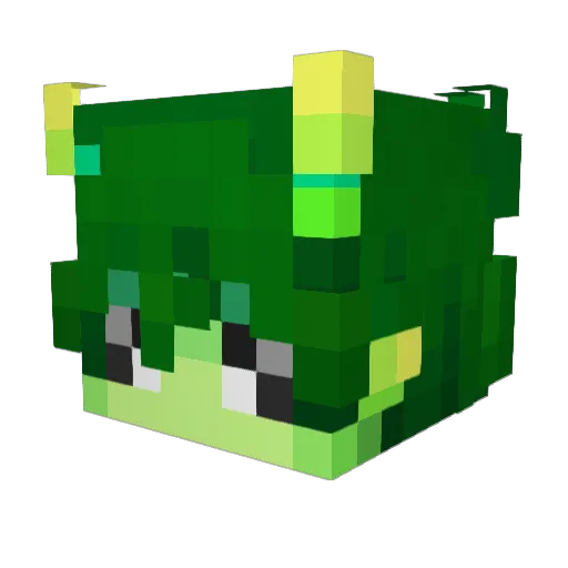 xinhalo Minecraft avatar head, 3D render