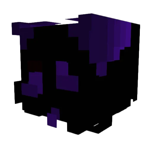 xinity_ Minecraft avatar head, 3D render