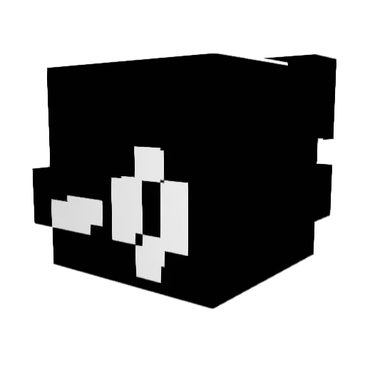 xinnxi Minecraft avatar head, 3D render