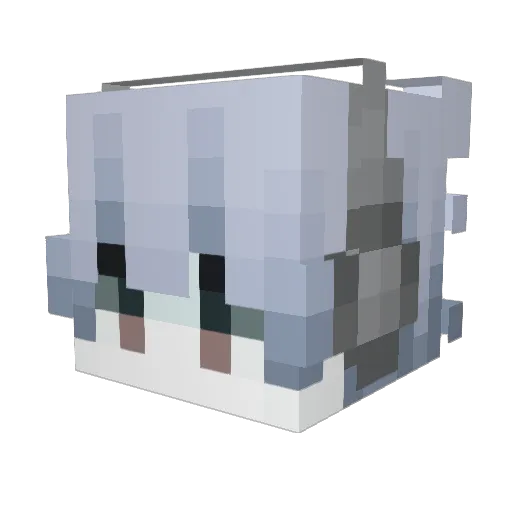 xinyin666 Minecraft avatar head, 3D render