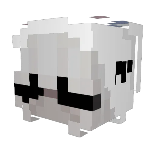 xinyli Minecraft avatar head, 3D render