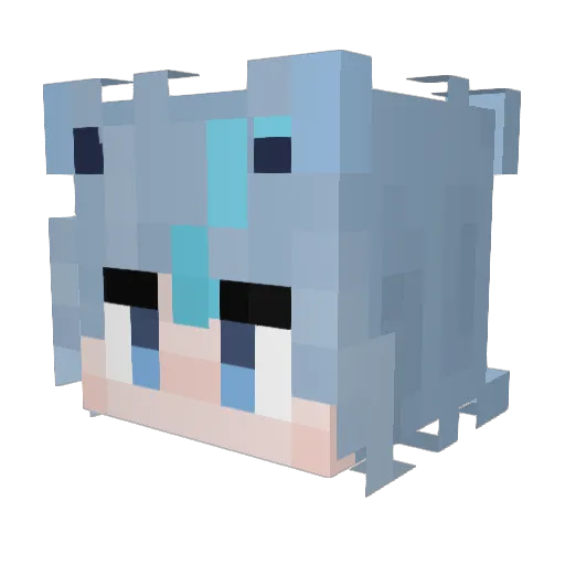 xinyu_lp Minecraft avatar head, 3D render