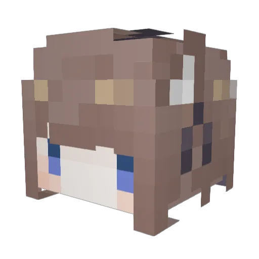 xinyumoe Minecraft avatar head, 3D render