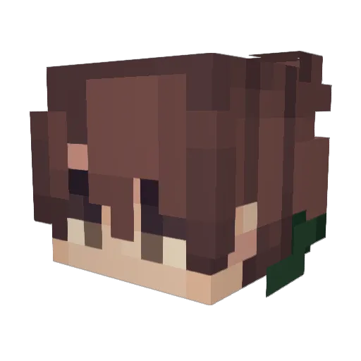 xinzhu12 Minecraft avatar head, 3D render