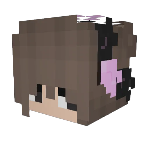 xionga Minecraft avatar head, 3D render