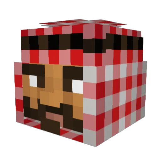 xionix_alpha Minecraft avatar head, 3D render