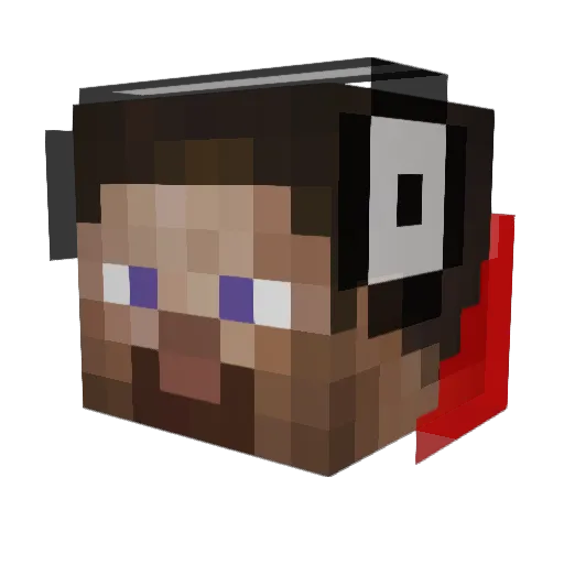 xionspark Minecraft avatar head, 3D render