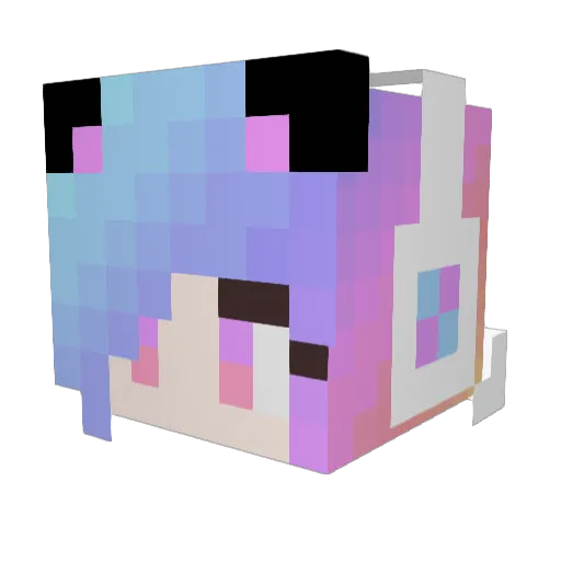 xionyu Minecraft avatar head, 3D render