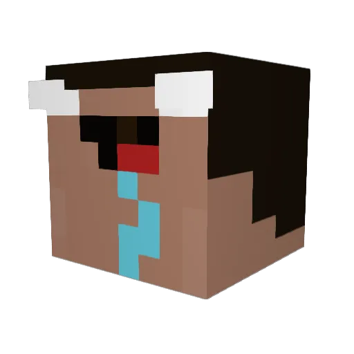 xipi24 Minecraft avatar head, 3D render