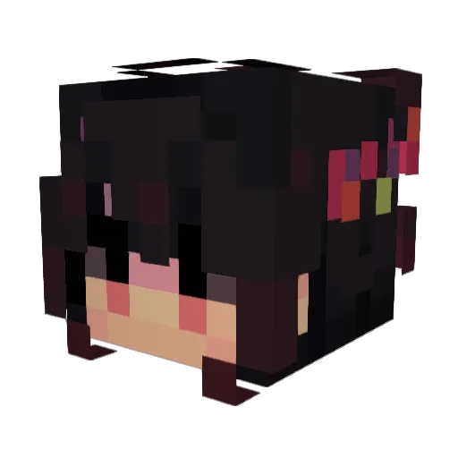 xirelia Minecraft avatar head, 3D render