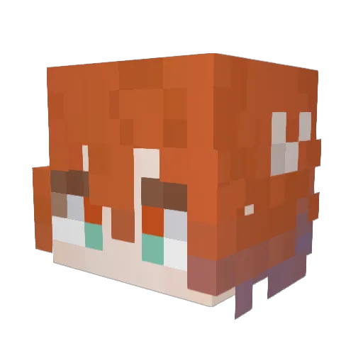 xiroxx Minecraft avatar head, 3D render