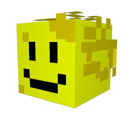 xirtam15 Minecraft avatar head, 3D render