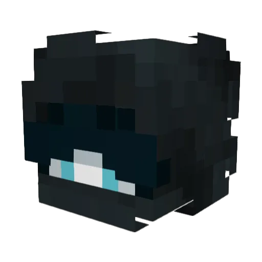 xisaku Minecraft avatar head, 3D render