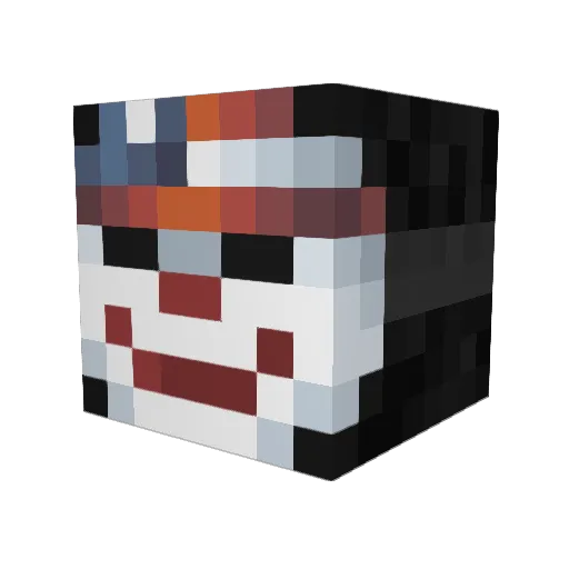 xistoky Minecraft avatar head, 3D render