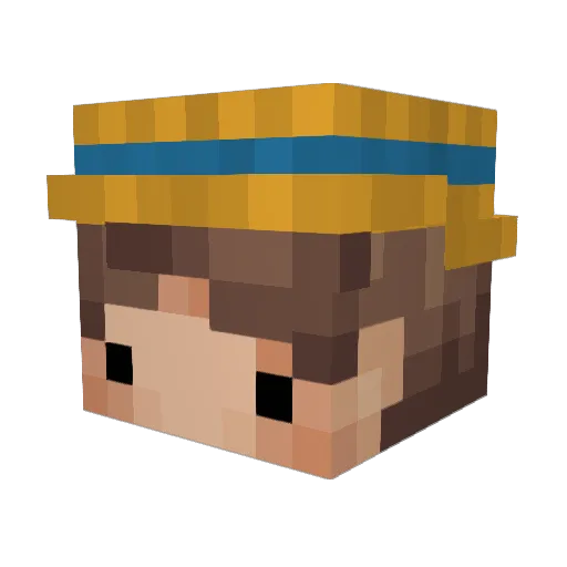 xitadaoo Minecraft avatar head, 3D render