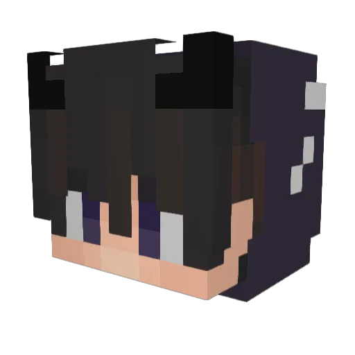 xitados Minecraft avatar head, 3D render