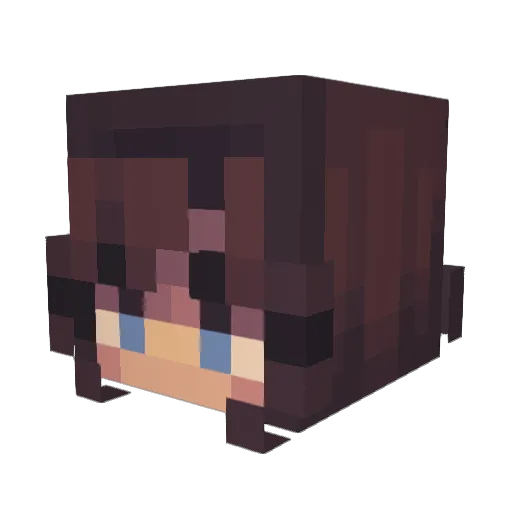 xitsR0SIE Minecraft avatar head, 3D render