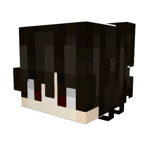 xitts Minecraft avatar head, 3D render